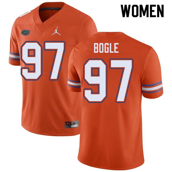 Jordan Brand Women #97 Khris Bogle Florida Gators College Football Jerseys Orange